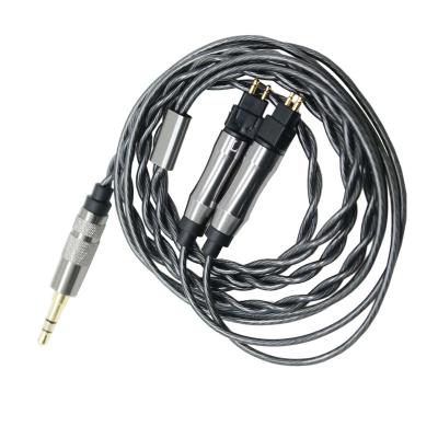 China 2 core fit for sennheiser microphone earphone cable HD414 HD650 HD600 HD580 HD25 for sale