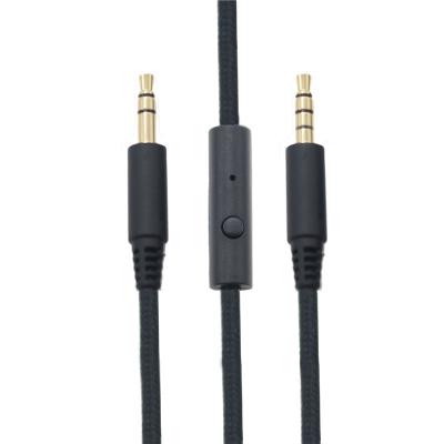 China aux cable COMPUTER cable headphone jack with microphone 4 3.5mm poles to 3 3.5MM poles for sale