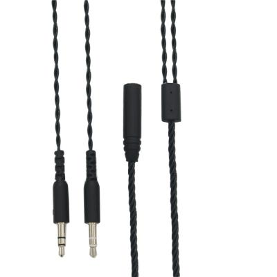 China 4 Core 1 Female To Male 2 Earphone Headphone Audio Y Splitter Cable For Computer for sale