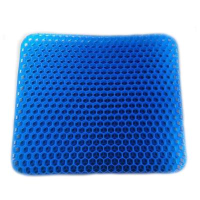 China Orthopedic Blue Memory Coccyx Memory Foam Gel Cushion And Pillow for sale