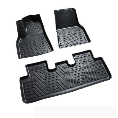 China Anti-Slip/Waterproof/Easy to Clean/High Quality Tape Tesla Car Floor Mat 3d Mat Kit Four Seasons Protection for 21 Y Model, Tesla Mat Car Kit for sale