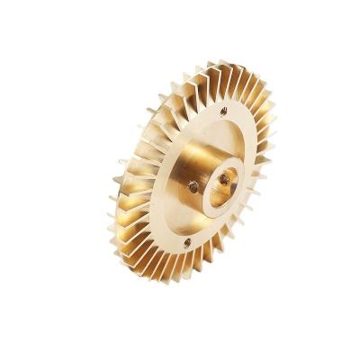 China Precision Impeller Tin Bronze Impeller Water Centrifugal Water Pump CNC Machined Brass Impeller for sale