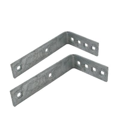 China Galvanized Flat Carbon Steel Castom Z Shaped Metal Bracket With Holes for sale