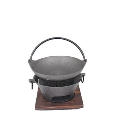 China Easily Assembled Camping Pot Cast Iron Charcoal Barbecue Multiplayer Grill for sale