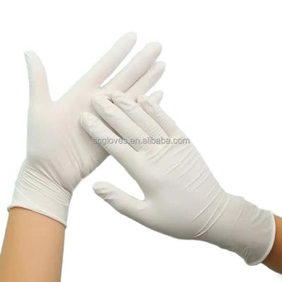 China General Purposes 2022 New Cheap Powder Free Kitchen Cleaning Gloves Oil Proof Gloves White Nitrile Rubber Gloves for sale