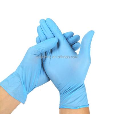 China Clearning New Products Safety Blending Nitrile Gloves Blue Rubber Synthetic Household Gloves Cleaning Gloves for sale