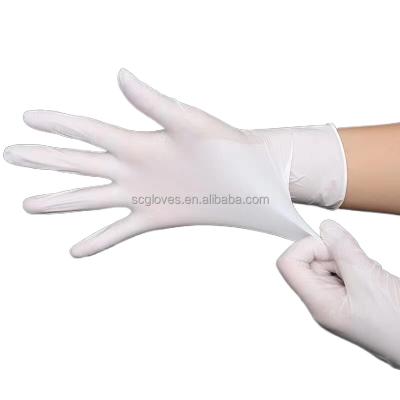 China Nitrile Gloves 100pcs One Box General Purpose Nitrile Gloves China Supplier Oil-resistant And Durable White Pure Gloves for sale