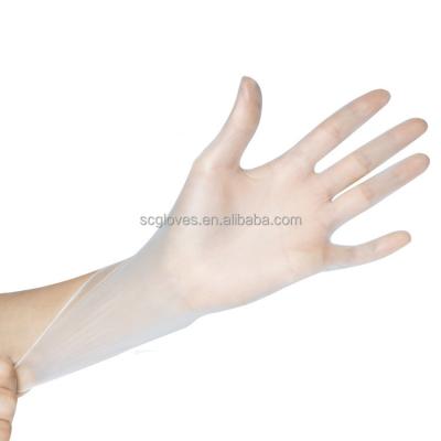 China Clearning Wholesale Powder Free PVC Dotted Gloves Cheap Vinyl To Powder Free Exam Vinyl Gloves for sale