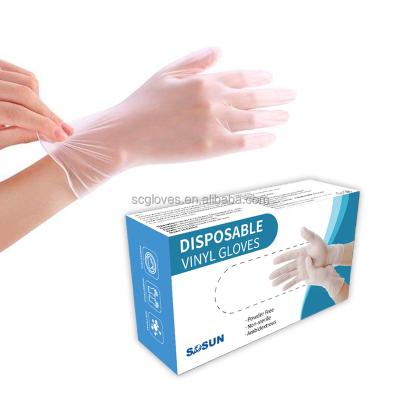 China Chamber cleaning wholesale high quality PVC gloves and nitrile gloves 100 boxes latex gloves for home beauty salon for sale