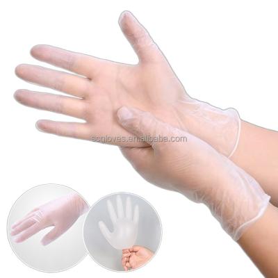 China House Cleaning Wholesale Household PVC Transparent Thickened Food Gloves Powder Free Vinyl Gloves for sale