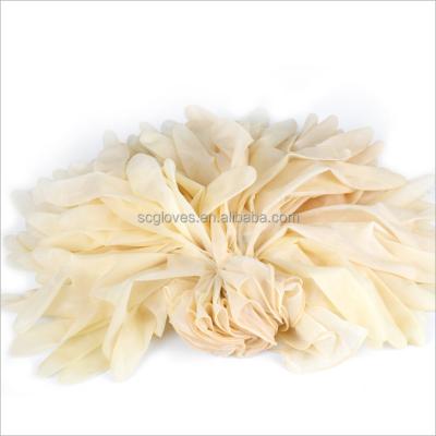 China White 100 / Color Box Clearning Manufacturer Powder Free Latex Gloves Home Industrial Food Kitchen Latex Gloves for sale