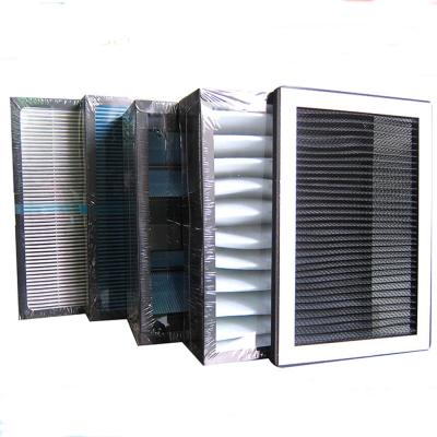 China Filter Impurities Supital Factory Wholesale Supplier High Efficiency PM2.5 Blue Filtros Activated Carbon Air Purifier Compound Hepa Filter for sale