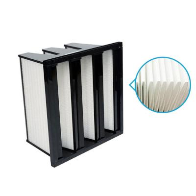 China Supital Good Impurities Filter Material Submarine High Efficiency Material Precision V-Type W-Type Precision Wind Hepa Air Purifier Filter for sale