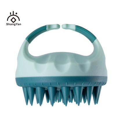 China EXFOLIATING Private Label Silicone Gel Scalp Massager Hair Shampoo Dry Wet Brush Exfoliate and Remove Shower Hair Combs for sale