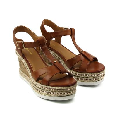 China Fashion Trend Women's Chunky Wedge Sandals Casual Beach Female Platform Shoes For Lady Sandals for sale