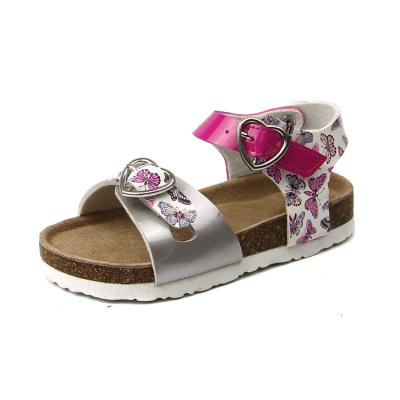 China 2021 Customs Light Fashion Cute Fashionable Outdoor Flat Logo Slides Sandals For Kids Girls for sale