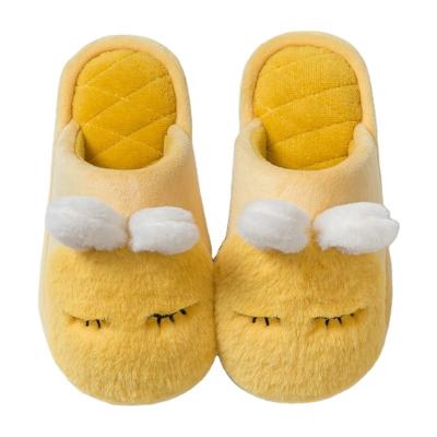 China 2020 Newest Winter Warm Plush Rabbit Fur Plush Slippers Women Flat Women Kids Home Slides Warm Indoor Sandals Keep Warm Slides Shoes for sale