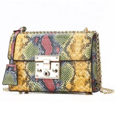 China Make up or gift make up or gift newest fashion lady pu make up gifts backbag comestica bags dress pu snakeskin lady handbag shoulder bag for sale