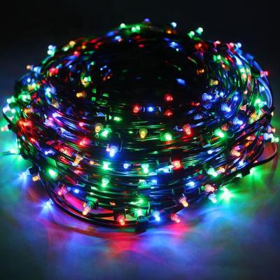 China 2*0.75mm wire SPT-1 with country christmas clear protective light clip 12V 100m 666leds for sale