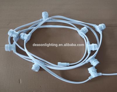 China PVC+100%pure copper festoon lighting white cable for sale