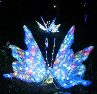 China Street Decorative 3D Butterfly Carving Led Lights for sale