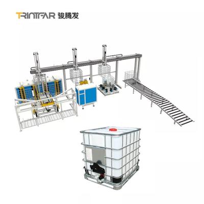 China Soldadores de acero inoxidables tubulares de la soldadora de la jaula del alambre del tanque de Ibc de 1000 litros en venta