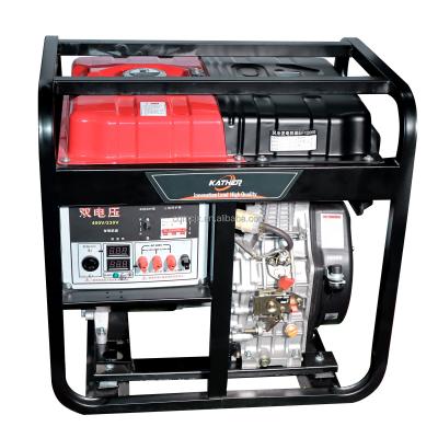 China 5kva 6.5 Kw Diesel Generator Draagbare Open Frame Diesel Electric Generator 487cc 230/400V Frequentie 60Hz Te koop