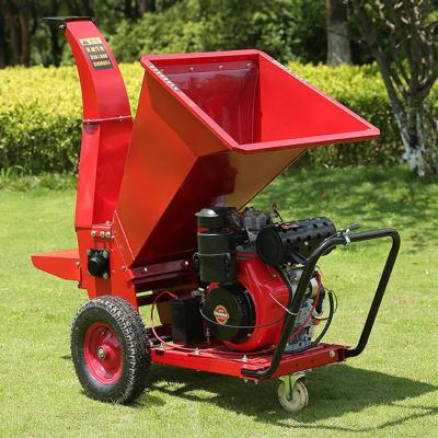 China 192f/195 Diesel Engine Electric Start Tree Chipper for Corn Stalk and Tree Branch Crushing for sale