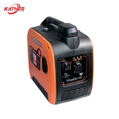 Китай 98cc откатывающий старт 230в 2кВ инвертор генератор 2000w бензиновый тихий инвертор генератор AC продается