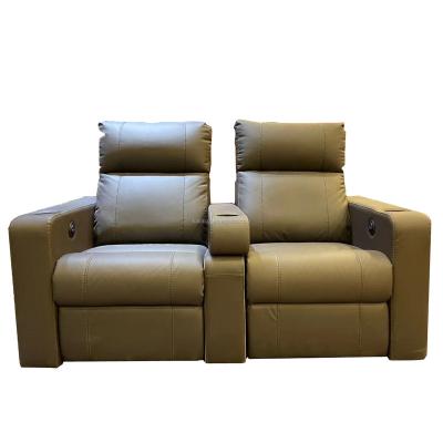 China Modern Home Leather Theater Cinema Seating Recliner Sofa Cinemafurniture For Theater Home for sale