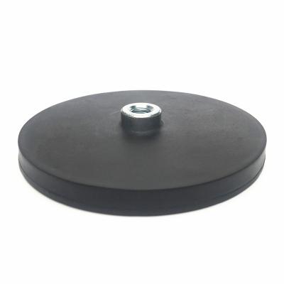 China Industrial Magnet Rubber Coated Magnet For D88mm Taxi Top Light With Outer Wire for sale