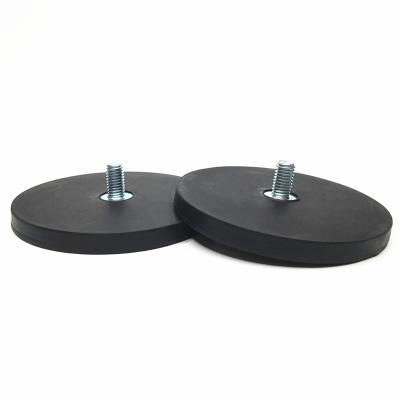 China Industrial Magnet Rubber Coated Magnet With Outer Wire Dia88mm for sale