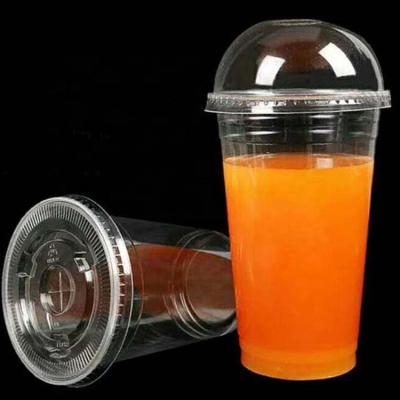 China Eco-friendly 700ml PP Bubble Tea Plastic Cups Hot And Cold Drinking Juice Cup 95mm Top Diameter for sale