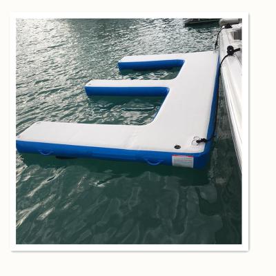 China Boarding Drop Point Floating Pontoon Jet Ski Platform Material Inflatable Sea Scooter E Floating Dock for sale