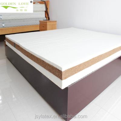 China Home furniture latex coir mattress wholesale price, latex foam mattress, 100% natural latex foam mattress for sale