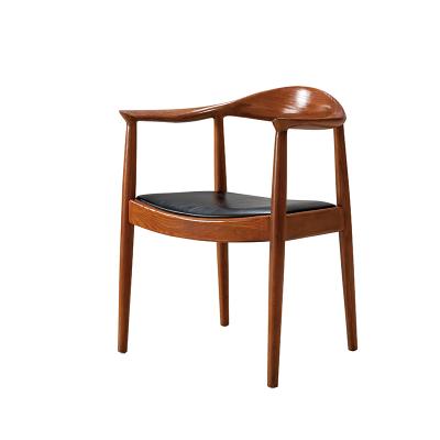 China Presidential Cafe Leisure Furniture Modern Solid Wood Guest Room Hotel Chair High End Dining Chair for sale