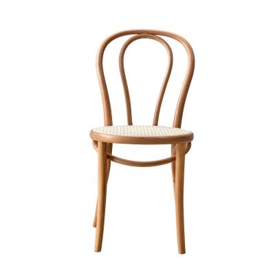 China Modern European Style Unique Contemporary Minimal Antique Rustic Solid Wood Dining Chair for sale