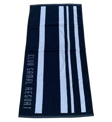 China Luxury Premium yarn-dyed jacquard  bath towels  100% cotton personalized logo for sale