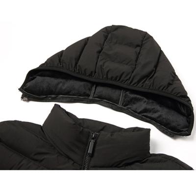 China Hot-sales Anti-wrinkle detachable hood cotton-padded jacket vest with pockets for sale