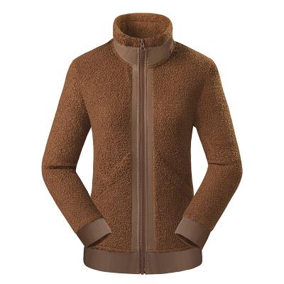 China Amazon Sales Winter Waterproof Warm Sherpa Micro Fleece Women's Jacket With Fashion Design for sale