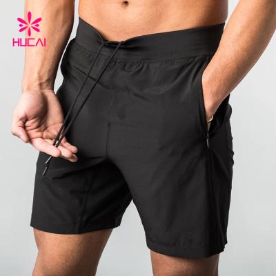 China OEM Custom Men's Gym Anti-Wrinkle Activewear Dry Fit Polyester 100% Polyester Sporty Running Shorts For Men for sale