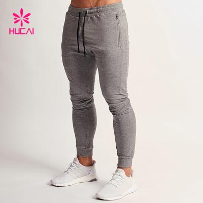 China Wholesale Anti Wrinkle Cotton Polyester Gym Pants Mens Tapered Sports Tracksuit for sale