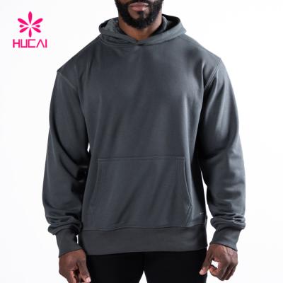 China Wholesale Streetwear Gym Mens Anti-pilling Loose Fit 100% Cotton Fleece Hoodie for sale