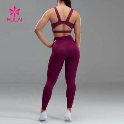 China Breathable Women's Gym Workout Sports Yoga Custom Seamless Top And Pants Set Women's Yoga Sets for sale