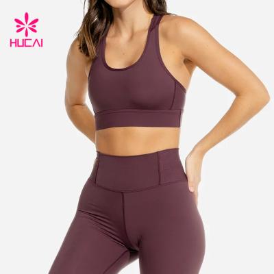 China Breathable Custom Yoga Wear Women's Fitness Sports Bra&Pants Suit Activewear Sets For Women for sale