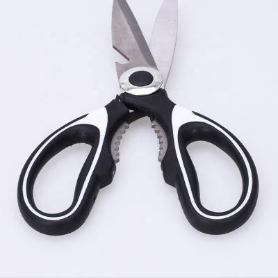 China Eco-friendly Non-slip Handle Multi Purpose Kitchen Scissors For Cooking BBQ Camping for sale