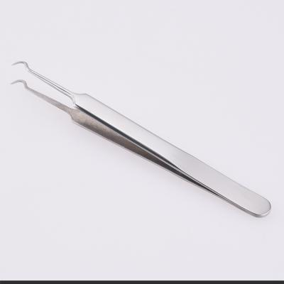 China Wholesale Custom Stainless Steel Logo Volume Lash Private Label Eyelash Extension Tweezers for sale