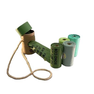 China 100% Compostable Flat Bottom Dog Poop Bag And Good For The Environment And Biodegradable Dog Poop Bags for sale