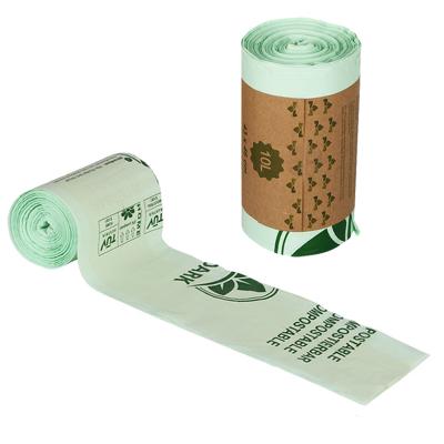 China Eco-friendly Ready To Ship Large Quantity Compostable Plastic PLA PBAT Free Waste Bags With Low MOQ for sale