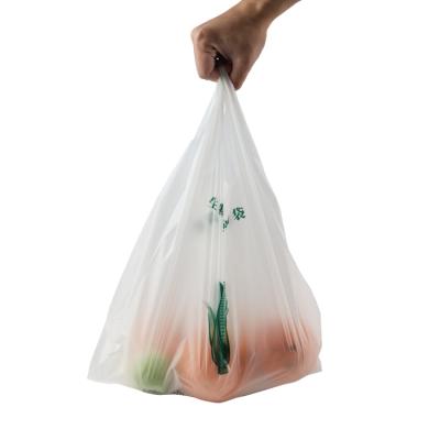 China 100% Biodegradable Wholesale Promotional Biodegradable Vest Bag Carrier Bag Biodegradable Plastic Shopping Bags for sale